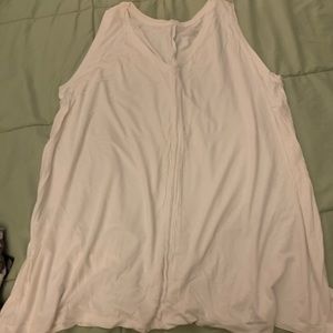 Lane Bryant Sleeveless Tanks White & Grey Duo